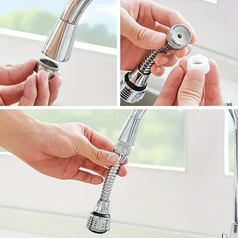 AquaShield 360° Anti-Splash Faucet Head — Water-Saving Bubbler Nozzle
