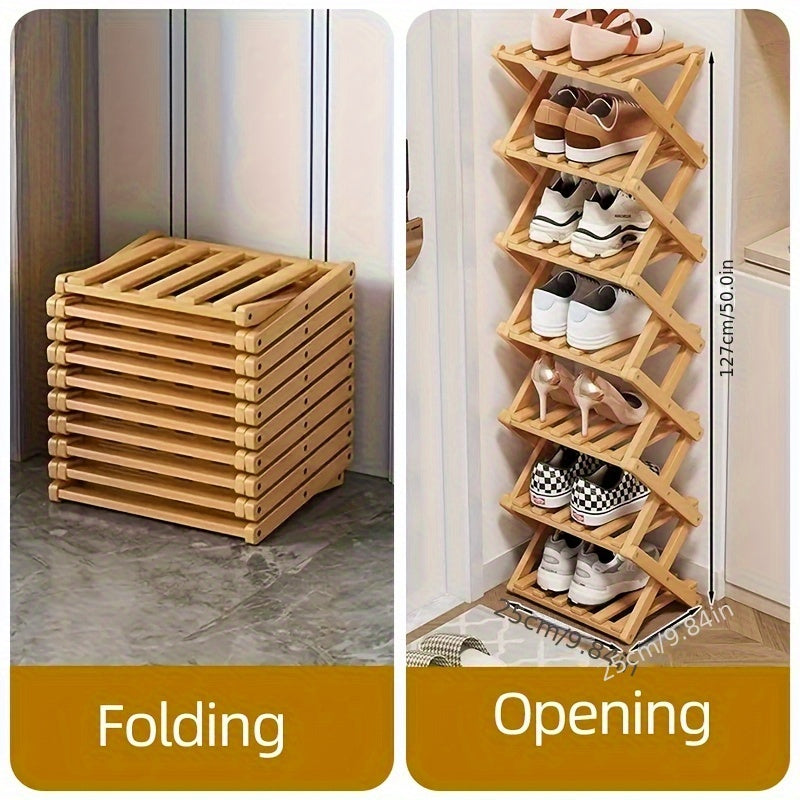 No-Install Breathable Shoe Rack