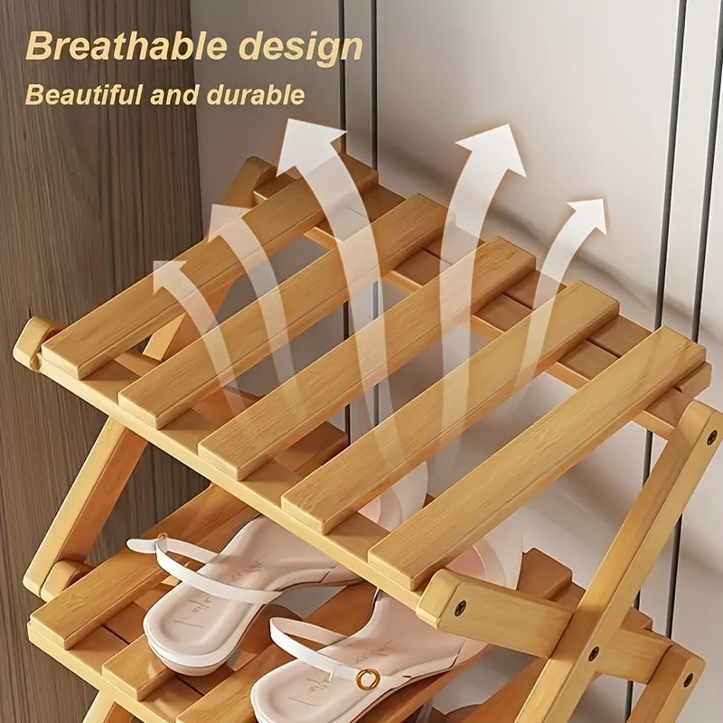 No-Install Breathable Shoe Rack