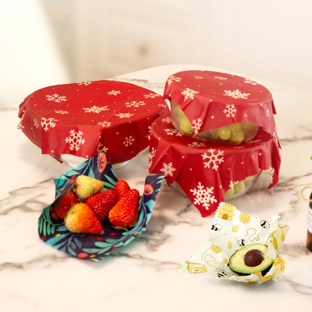 EcoWrap Reusable Beeswax Food Wraps — Sustainable &amp; Organic Food Storage Solution