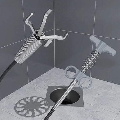 DrainMaster 160CM Sewer Snake — Spring Pipe Dredging Tool