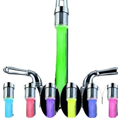 LumaFlow LED Faucet Aerator — Color-Changing Glow for Kitchen &amp; Bathroom