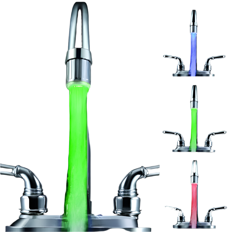 LumaFlow LED Faucet Aerator — Color-Changing Glow for Kitchen &amp; Bathroom