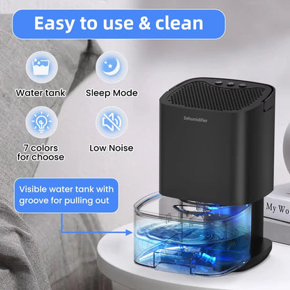 PureGuard Smart Air Purifier &amp; Dehumidifier — Portable Moisture Eliminator for Home, Office &amp; RV