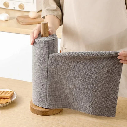 EcoWipe Reusable Microfiber Towel Roll — Washable Dish Rags &amp; Paper Towel Replacement (20 Sheets)