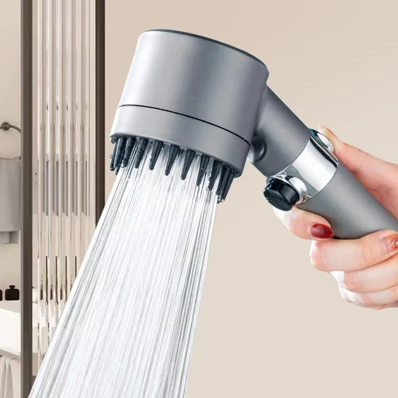 HydroLux 3-Mode High-Pressure Showerhead — Portable Filter Rainfall Experience