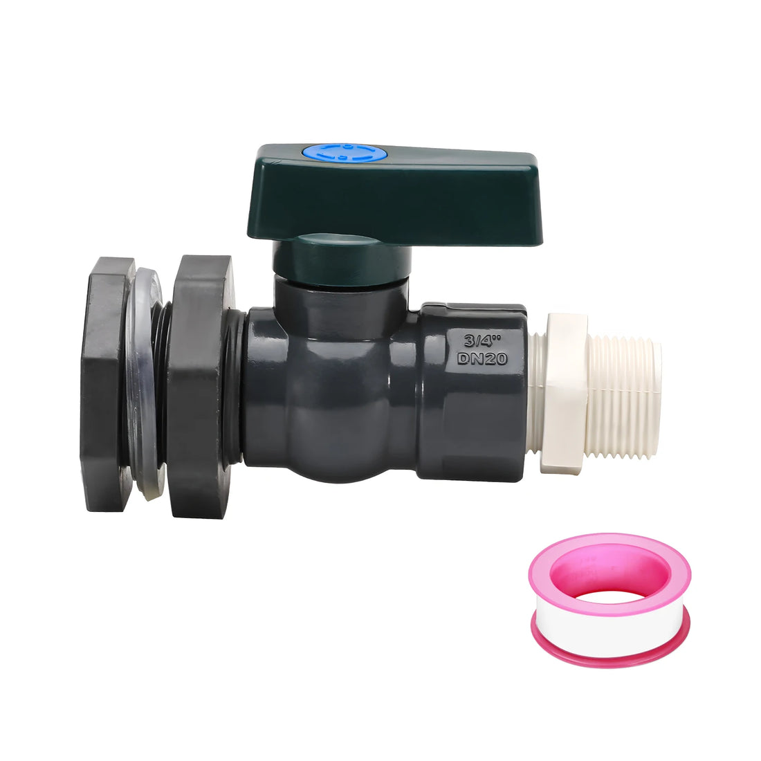 RainGuard PVC Diverter Kit – 3/4 Inch Spigot & Bulkhead Adapter