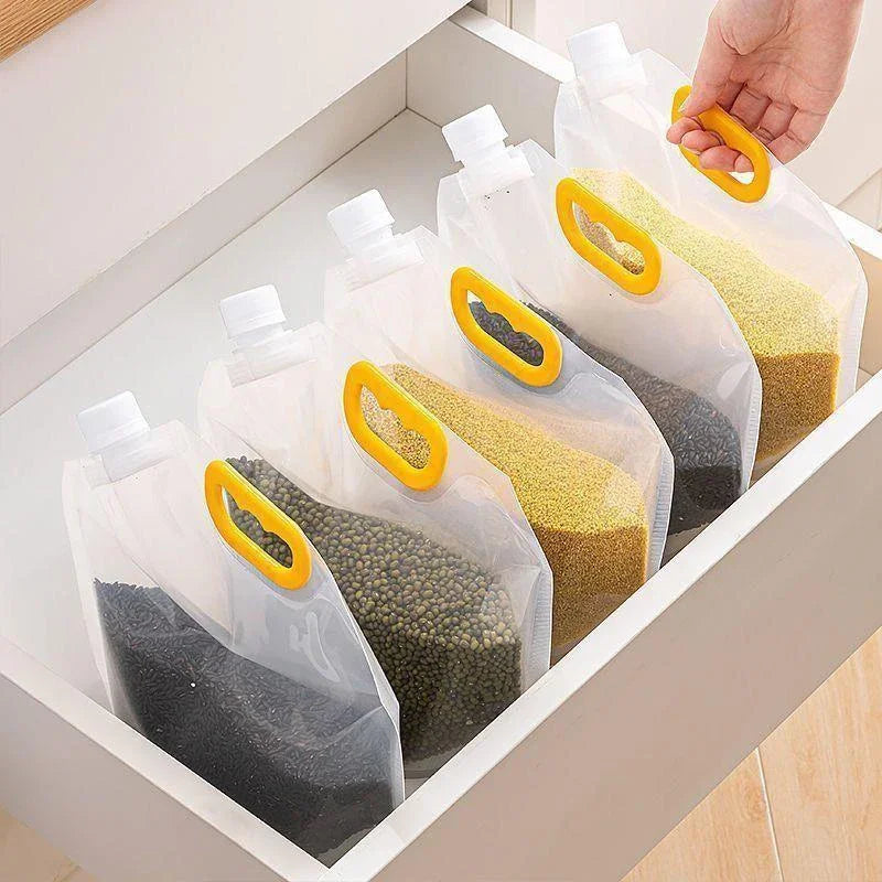 FreshGuard Reusable Storage Bags — Moisture-Proof &amp; Insect-Proof Grain Packaging (5PCS Set)