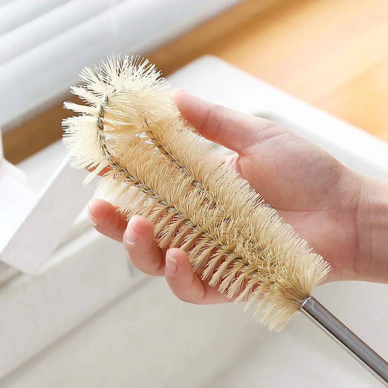 PureBrush Natural Bottle Cleaner — Long Wooden Handle &amp; Natural Bristles for Bottles, Cups &amp; Jugs