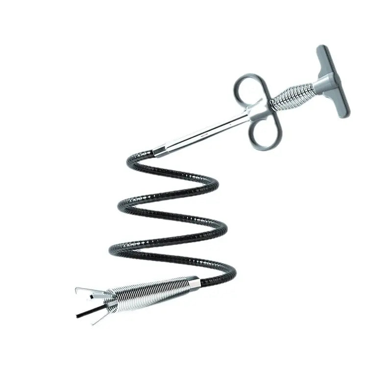 DrainMaster 160CM Sewer Snake — Spring Pipe Dredging Tool