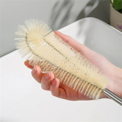 PureBrush Natural Bottle Cleaner — Long Wooden Handle &amp; Natural Bristles for Bottles, Cups &amp; Jugs