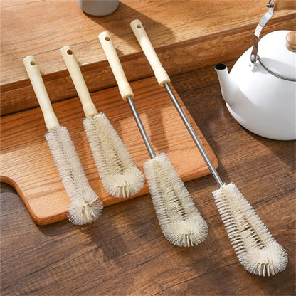 PureBrush Natural Bottle Cleaner — Long Wooden Handle &amp; Natural Bristles for Bottles, Cups &amp; Jugs
