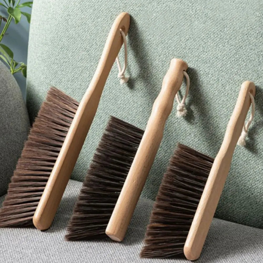 PureBristle Natural Wood Coffee Brush — Anti-Static Cleaning Brush for Desktop, Grinder & Bed