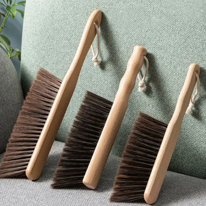 PureBristle Natural Wood Coffee Brush — Anti-Static Cleaning Brush for Desktop, Grinder &amp; Bed