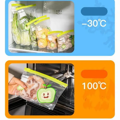ClearGuard Reusable Zip Lock Bags — Food-Grade Transparent Storage Bags for Freezer, Travel &amp; Camping