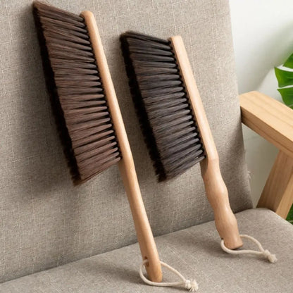 PureBristle Natural Wood Coffee Brush — Anti-Static Cleaning Brush for Desktop, Grinder &amp; Bed