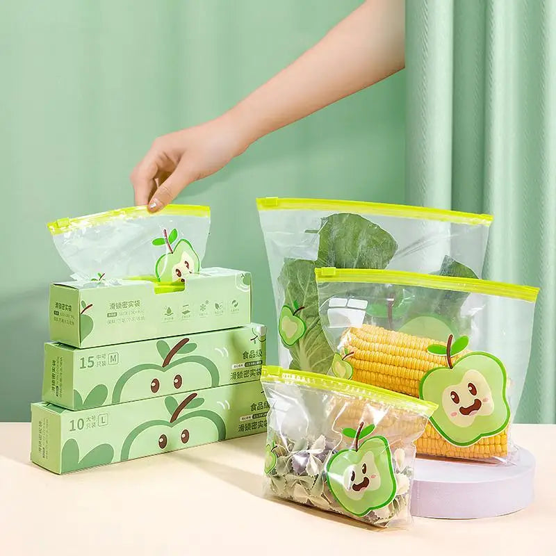 ClearGuard Reusable Zip Lock Bags — Food-Grade Transparent Storage Bags for Freezer, Travel &amp; Camping