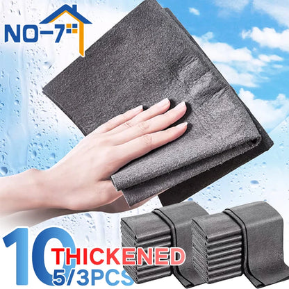 MagicShine Thickened Microfiber Cleaning Cloths — Lint-Free Glass &amp; Surface Clean Towels