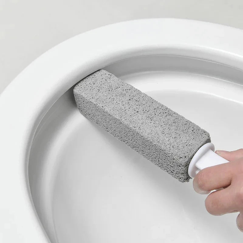 PumiClean Pumice Stone Toilet Brush — Manual Stain Remover for Toilet, Bathtub & Sink