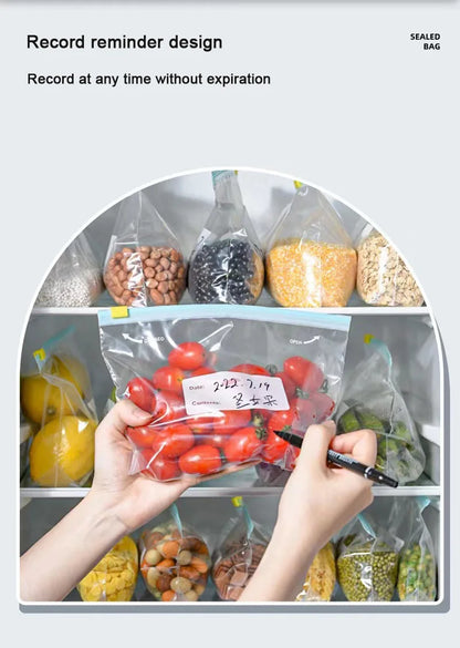 FreshSeal Reusable Food Storage Bags — BPA-Free, Leak-Proof Ziplock Freezer Bags