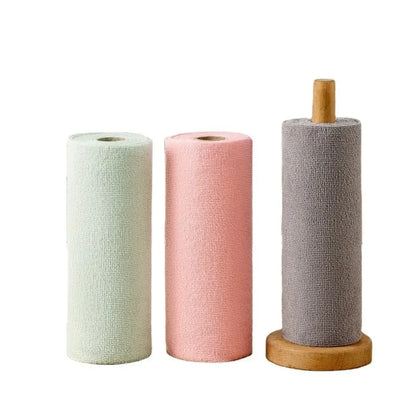 EcoWipe Reusable Microfiber Towel Roll — Washable Dish Rags &amp; Paper Towel Replacement (20 Sheets)