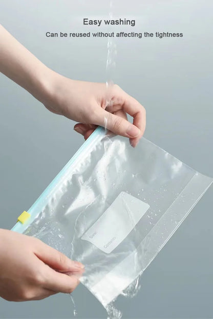 FreshSeal Reusable Food Storage Bags — BPA-Free, Leak-Proof Ziplock Freezer Bags