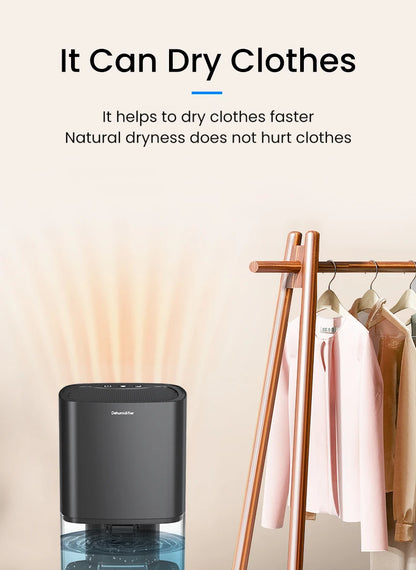 PureGuard Smart Air Purifier &amp; Dehumidifier — Portable Moisture Eliminator for Home, Office &amp; RV