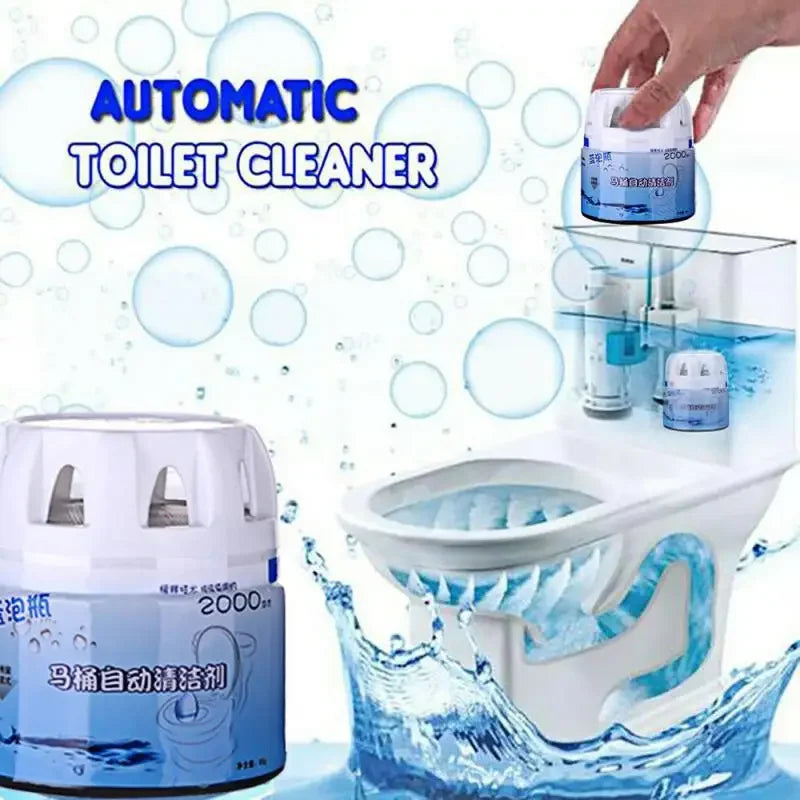 BlueWave Automatic Toilet Bowl Cleaner — Blue Bubble Deodorizing Tablets