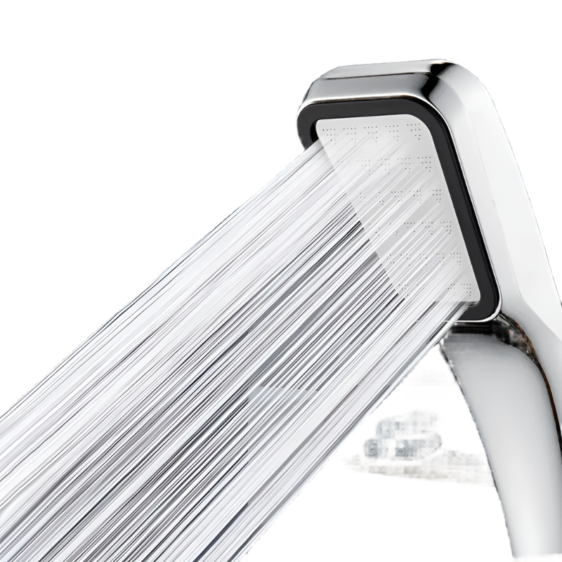 RainSpa 300-Jet Pressurized Showerhead — Water-Saving Rainfall Experience