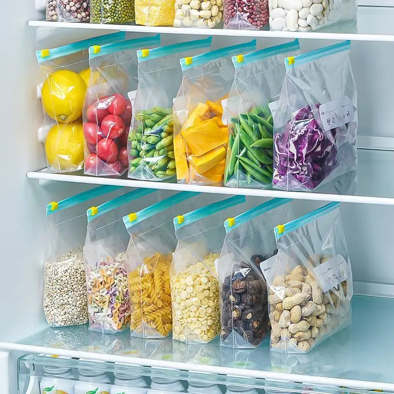 FreshSeal Reusable Food Storage Bags — BPA-Free, Leak-Proof Ziplock Freezer Bags