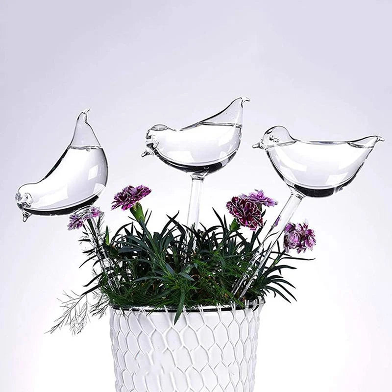 AquaBloom Self-Watering Bulbs — Automatic Bird & Ball Shape Drip Irrigation System