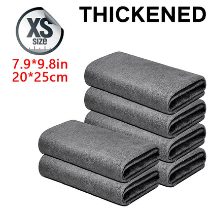MagicShine Thickened Microfiber Cleaning Cloths — Lint-Free Glass &amp; Surface Clean Towels