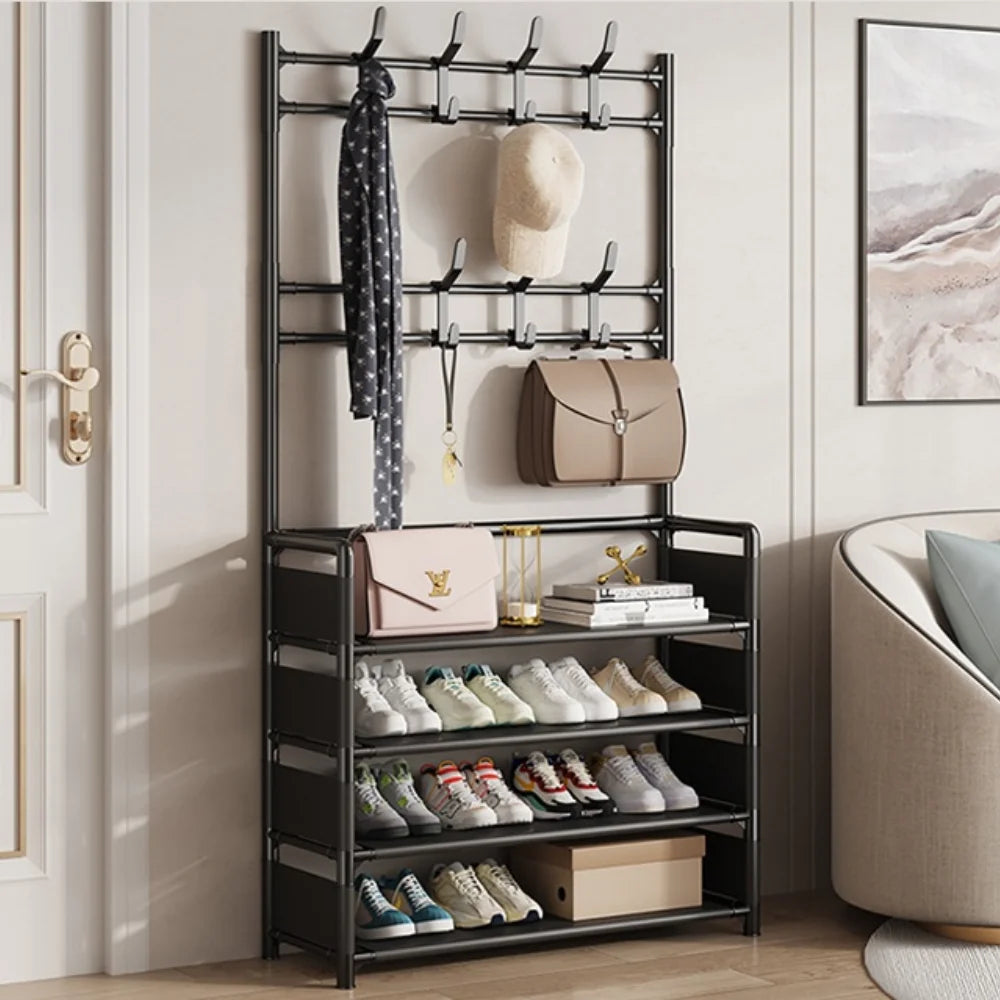 Multi-Layer Shoe and Clothes Storage Rack