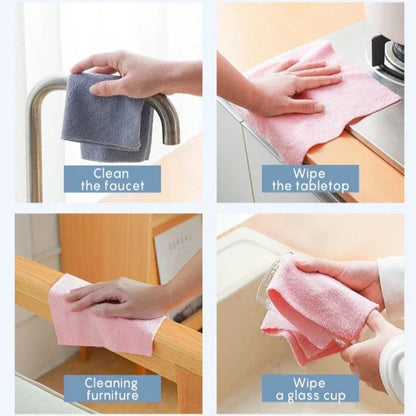 EcoWipe Reusable Microfiber Towel Roll — Washable Dish Rags &amp; Paper Towel Replacement (20 Sheets)
