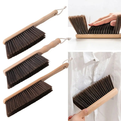PureBristle Natural Wood Coffee Brush — Anti-Static Cleaning Brush for Desktop, Grinder &amp; Bed