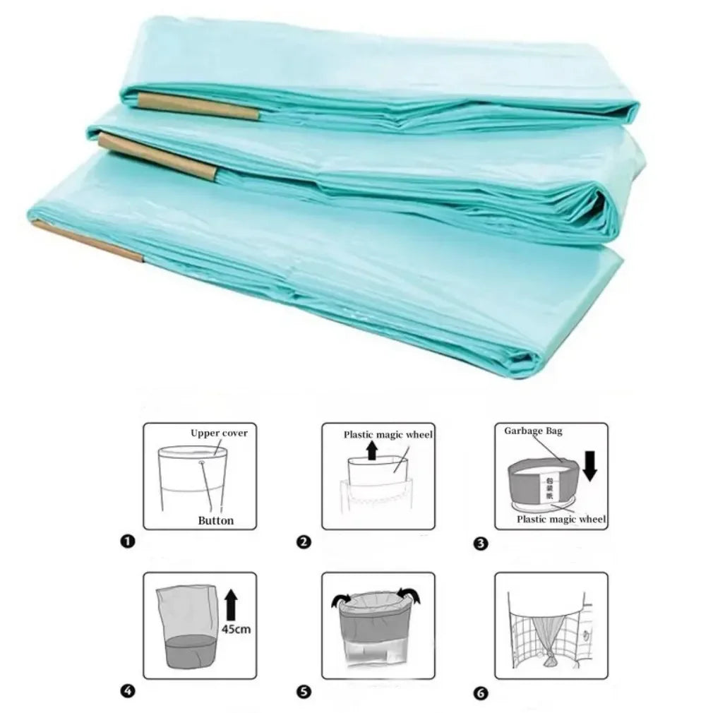EcoTots Biodegradable Diaper Trash Bags — 3-Piece Refill Pack for 16L Buckets