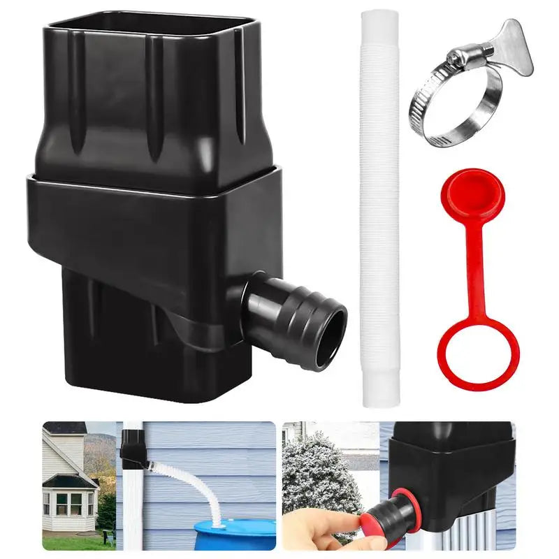 AquaHarvest Rainwater Collection Kit – Easy Install Diverter System with Filtration