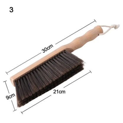 PureBristle Natural Wood Coffee Brush — Anti-Static Cleaning Brush for Desktop, Grinder &amp; Bed